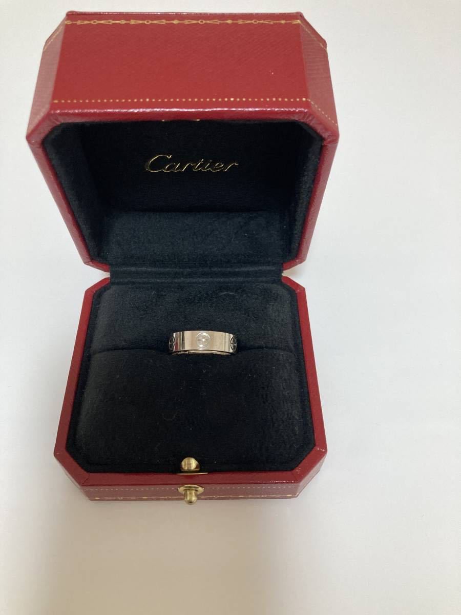 カルティエ Cartier ラブリング　750WG　56 7.2g_画像1