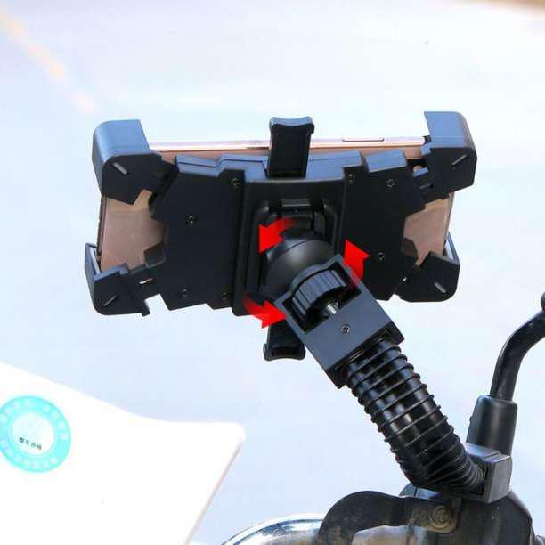 スマホホルダー バックミラー 原付 スクーター バイク GPS 360°　き41_画像2