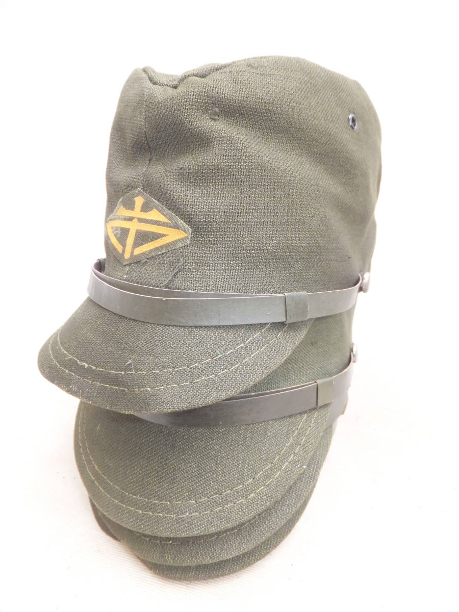 * unused navy . for green brown (.. color ) war . cap 5 piece [ Ichikawa structure boat place ] front chapter have Japan navy .. Special . boat Special . monitoring boat Tsu / Suzuka navy .. history . goods *