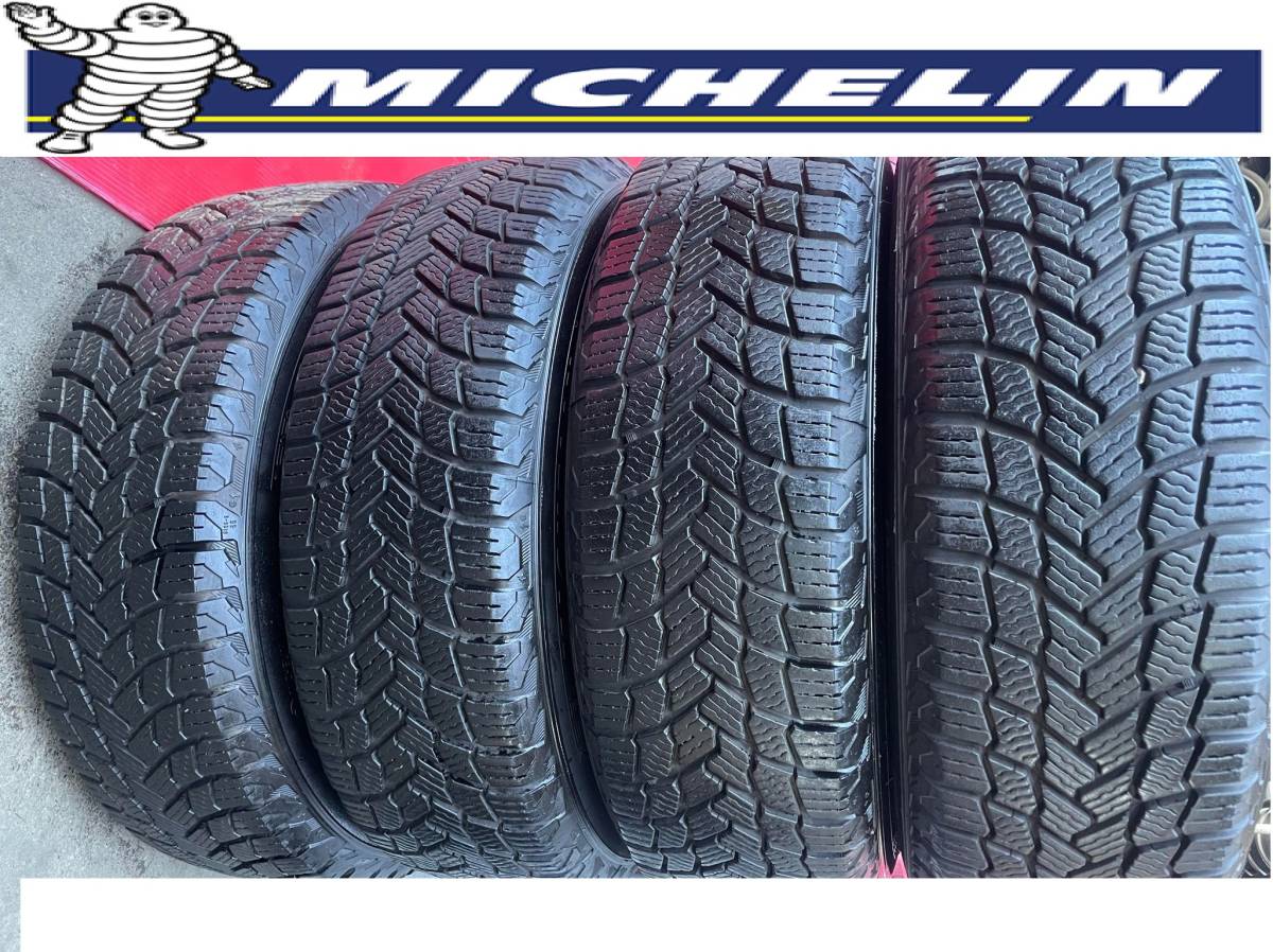 バリ山　22年製 スチール 15インチ　15X6J　PCD100　MICHELIN X-ICE ミシュラン　185/60R15 ４本セット　（6/39）_画像2