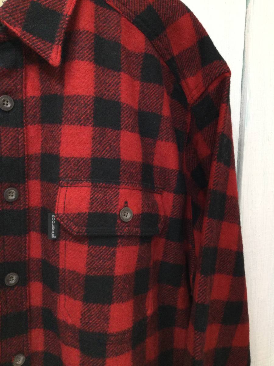 WOOLRICH ウールリッチ 美品 ウールシャツ ヘビーネルシャツ ウール×ナイロン 厚手シャツ メンズXL 良品綺麗_画像4