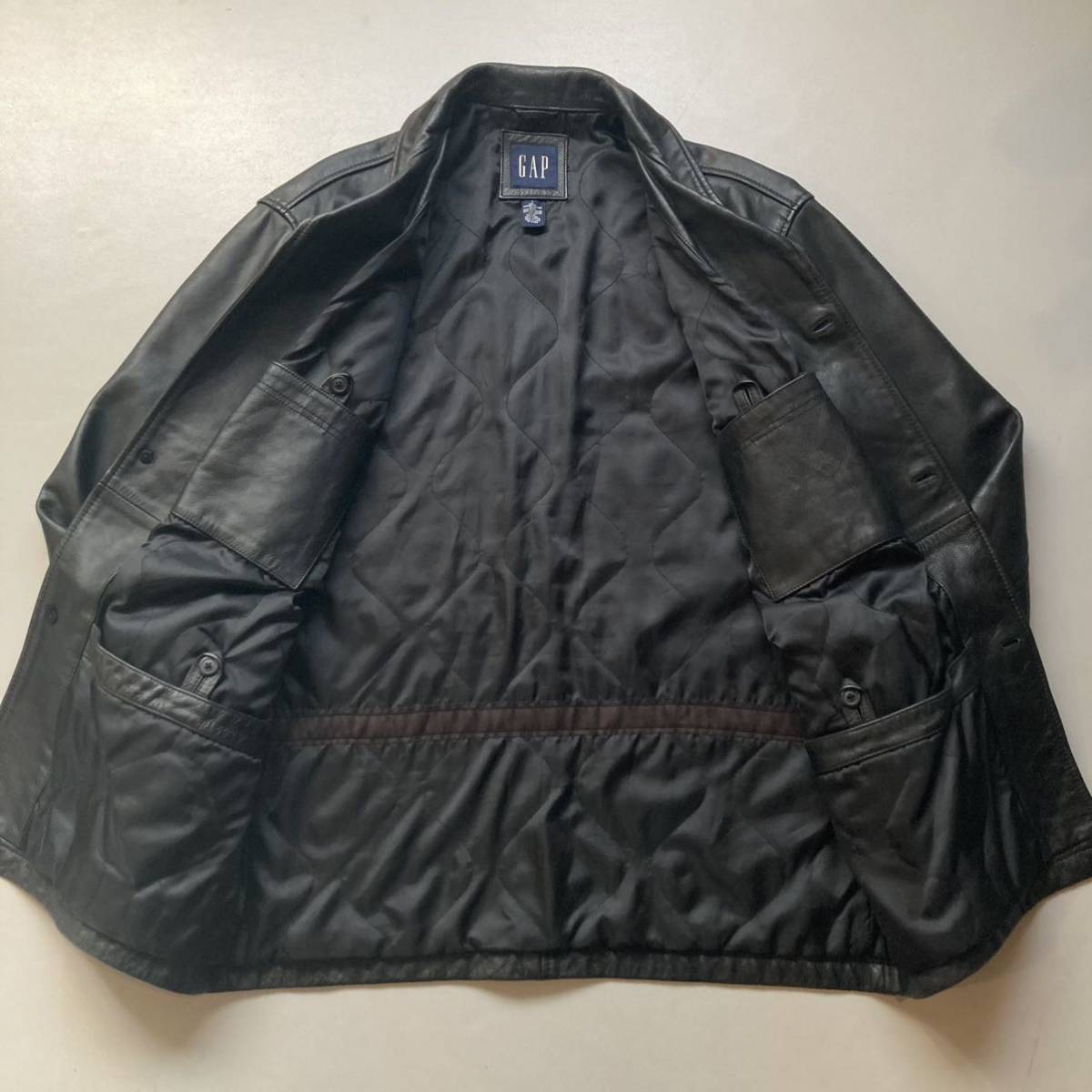 OLD GAP leather car coat “size L” オールドギャップ レザー OLD GAP leather car coat “size L” オールドギャップ レザー