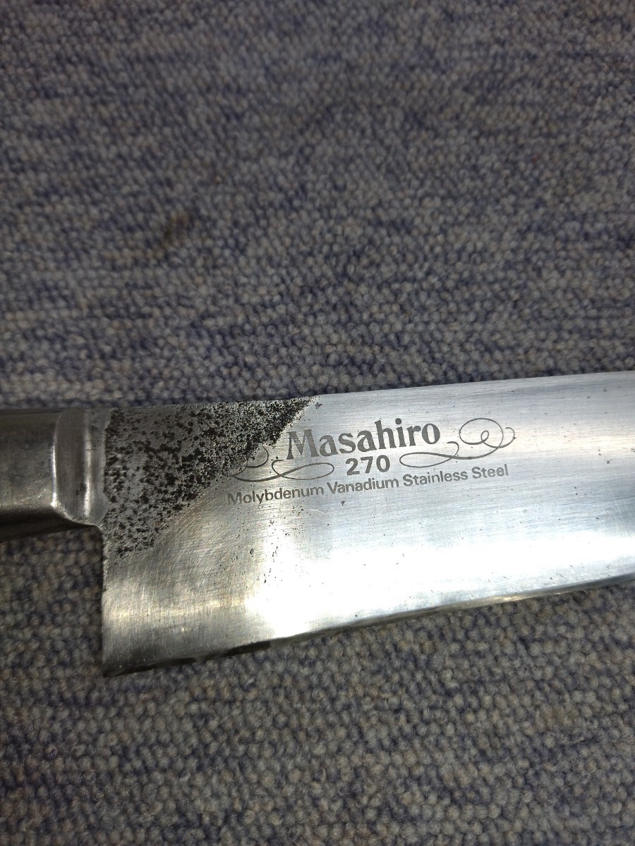 Masahiro 270 Molybdenum Vanadium Stainless Steel MASAHIRO 牛刀 包丁_画像5