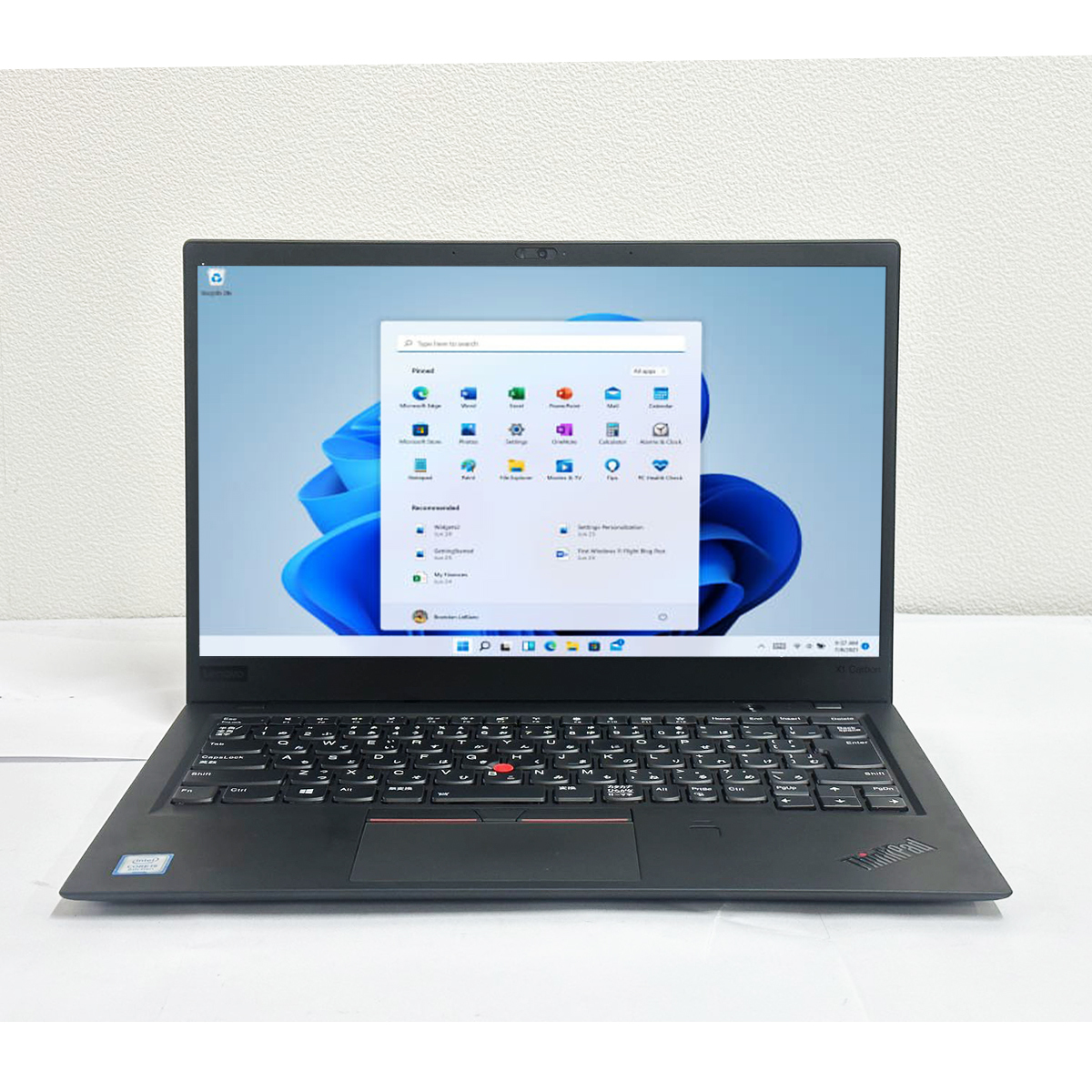 中古美品Lenovo ThinkPad X1 CARBON・Core i5-8250U・メモリ8GB・SSD256GB・カメラ・Type-C・HDMI・Windows 11 Pro・Office 2021・[B165]_画像3