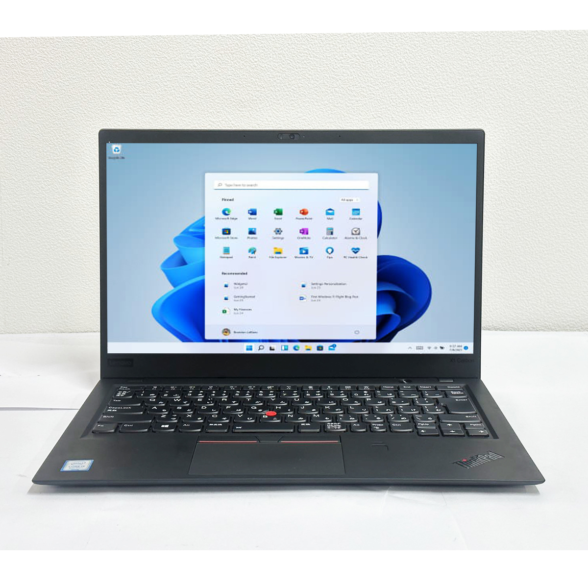 第8世代・Lenovo ThinkPad X1 CARBON・Core i5-8250U・メモリ8GB・SSD128GB・カメラ・Type-C・HDMI・Windows 11 Pro・Office 2021・[B172]_画像3