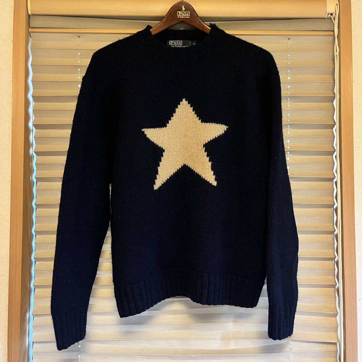XL デッドストック POLO RALPH LAUREN one star sweater ワンスター セーター rrl country sport 1992 1993 stadium p wing snow beach