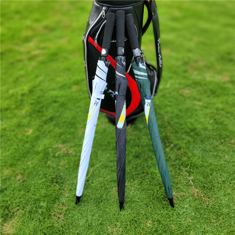  Golf umbrella black rider cup print long umbrella automatic open . rain both for sunburn prevention ultra-violet rays blocking 99% new goods free shipping 