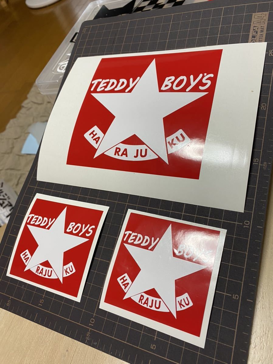 原宿テディーボーイズ　TEDDYBOYS カッティングステッカー(大)マッハⅢ 750SS H2 マニア　北海道　赤木洸一　あいつとララバイ　旧車_画像5