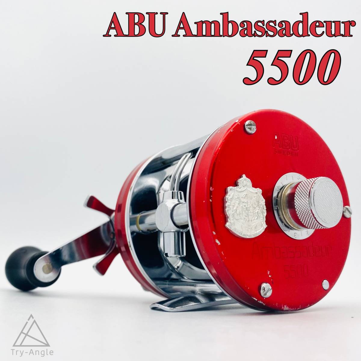 ultimate rare *1977 year ABU Ambassador 5500 Cherry red stamp