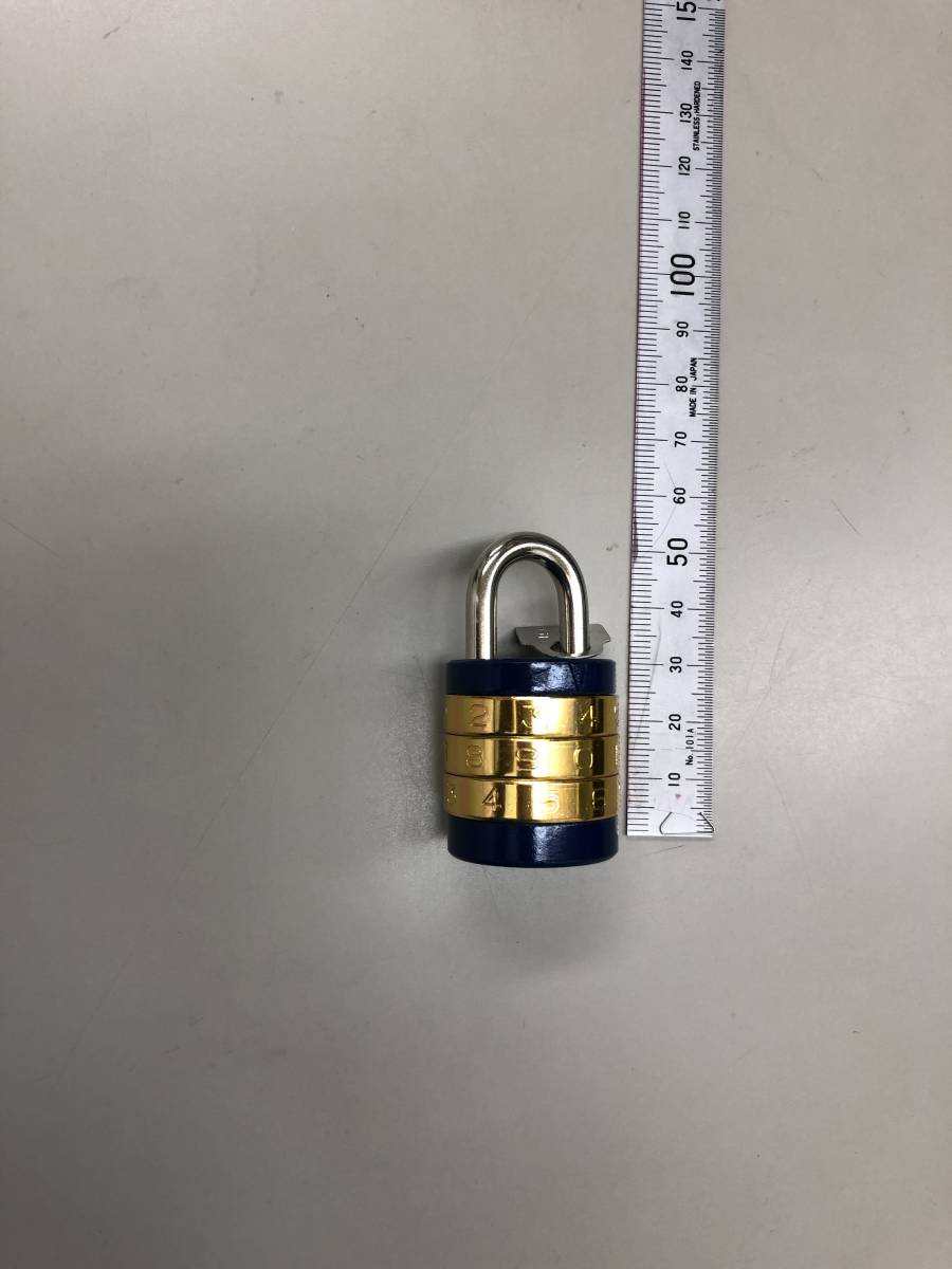 ダイヤル錠　3ケセット　PADLOCKS　レトロ感のある錠　☆新品・未使用品　※送料込み 