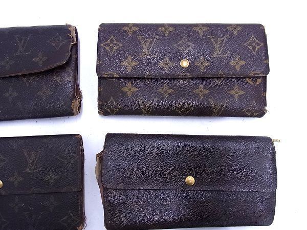 1円 LOUIS VUITTON ルイヴィトン モノグラム 長財布 ウォレット 小銭入れ 札入れ 6点セット まとめ売り EA1653_画像3