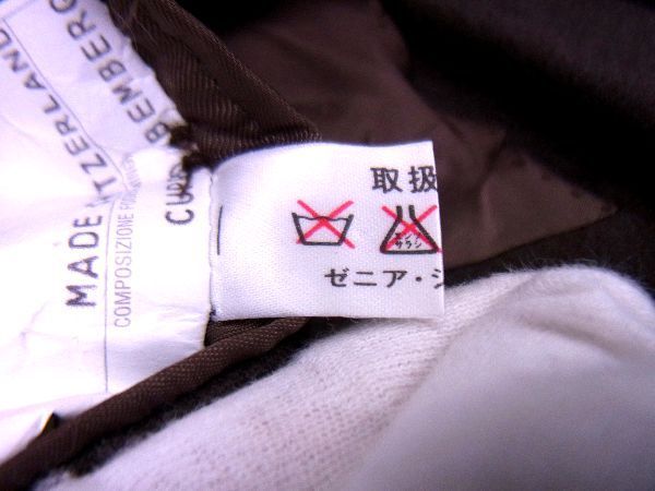 1円 ■美品■ Ermenegildo Zegna エルメネジルドゼニア カシミア100％ ダブル ジャケット 上着 表記サイズ 50 洋服 ブラウン系 BD6103_画像5