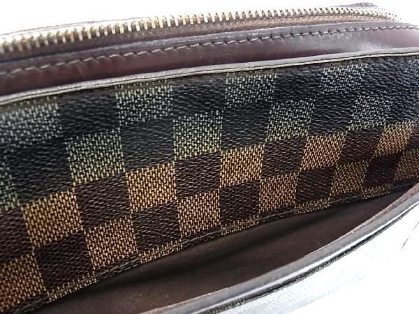 1円 LOUIS VUITTON ルイヴィトン N51993 ダミエ サンルイ セカンドバッグ クラッチバッグ メンズ ブラウン系 BE6598_画像9