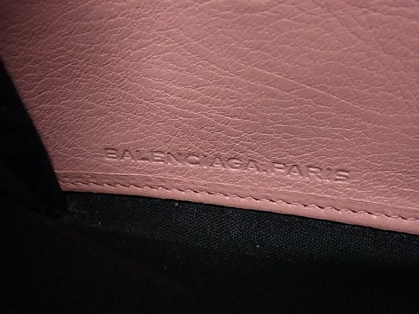 1円 BALENCIAGA バレンシアガ クラシック コンチネンタルジップ レザー ラウンドファスナー 長財布 ウォレット ピンク系 AT0807_画像6