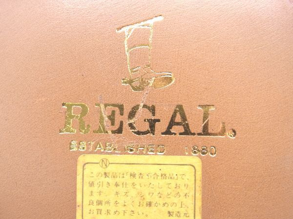 1円 ■極美品■ REGAL リーガル レザー ビジネスシューズ 表記サイズ 24EE 靴 紳士 メンズ ブラック系 AT0931_画像5