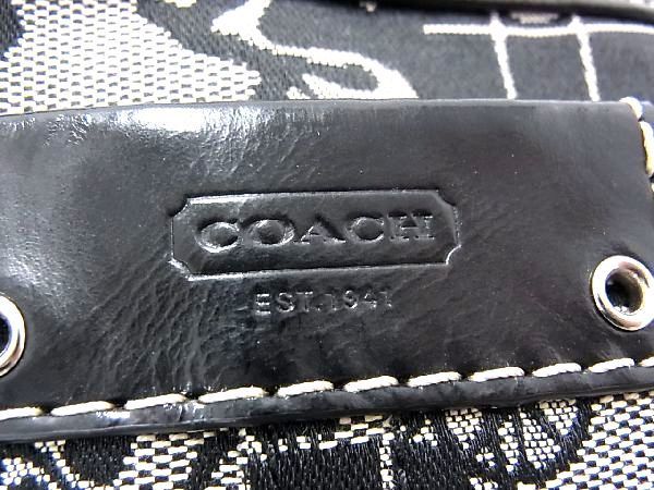 1円 ■極美品■ COACH コーチ キャンバス ショルダーバッグ クロスボディ 斜め掛け レディース ブラック系 BE6469_画像6