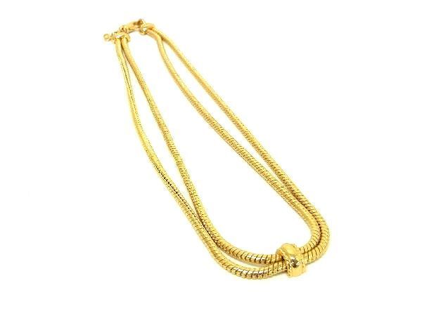 1円 ■極美品■ ChristianDior ディオール ヴィンテージ ネックレス ペンダント アクセサリー レディース ゴールド系 AT1148_画像1