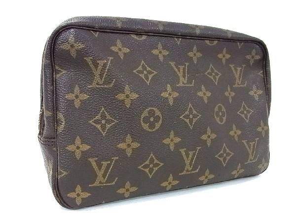 1円 LOUIS VUITTON ルイヴィトン M47524 モノグラム トゥルース トワレット23 セカンドバッグ クラッチバッグ ポーチ ブラウン系 AS3599_画像1