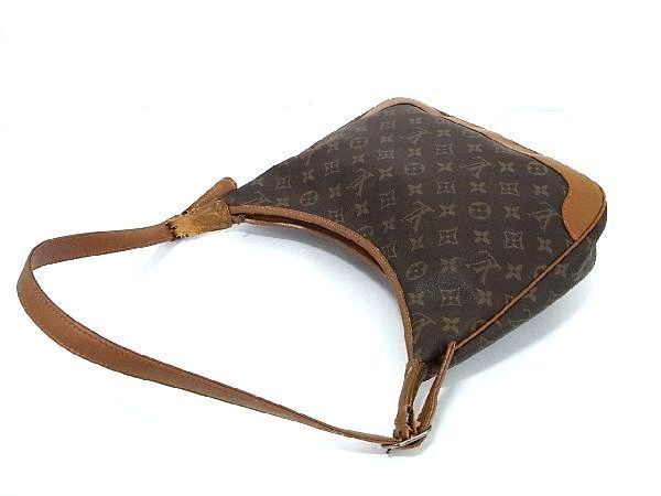 1円 LOUIS VUITTON ルイヴィトン ヴィンテージ モノグラム タロンジップ USA アメリカ製 ショルダーバッグ 肩掛け ブラウン系 BF3537_画像3