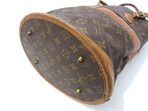 1円 LOUIS VUITTON ルイヴィトン T42236 モノグラム バケットGM USA アメリカ製 バケツ型 ハンドバッグ トートバッグ ブラウン系 AR8772_画像4