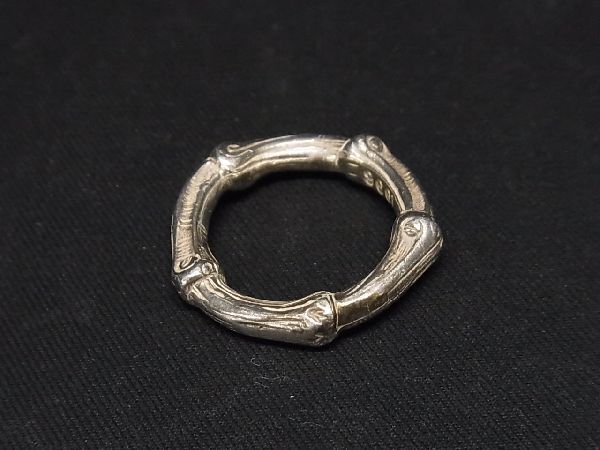 1円 ■美品■ TIFFANY＆Co ティファニー バンブー SV925 指輪 リング アクセサリー 約9号 レディース シルバー系 AQ7722_画像2