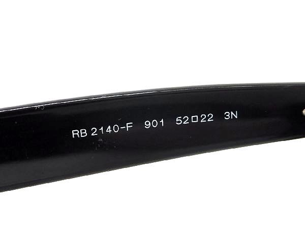 1円 Ray-Ban レイバン RB2140-F 901 52□22 3N ウェイファーラー サングラス メガネ 眼鏡 メンズ レディース ブラック系 AU1034の画像5