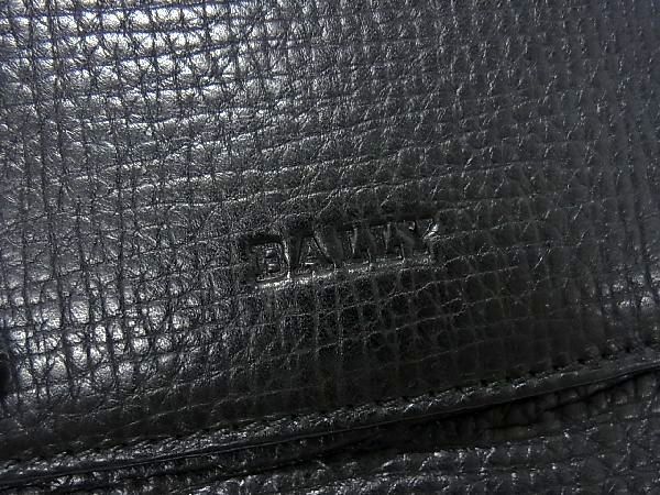 1円 ■新品同様■ BALLY バリー レザー ウォレットバッグ ハンドバッグ 財布 レディース ブラック系 AV0813_画像6