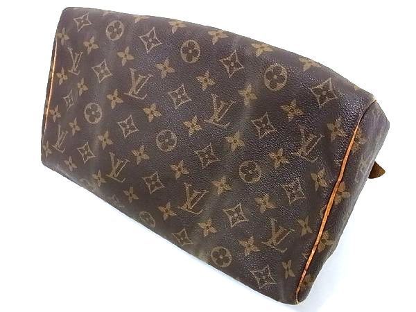 1円 LOUIS VUITTON ルイヴィトン M41526 モノグラム スピーディ30 ミニボストン ハンドバッグ レディース ブラウン系 AT2356_画像4