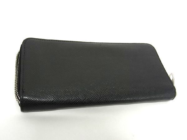 1円 LOUIS VUITTON ルイヴィトン M30503 タイガ ジッピー ウォレット ヴェルティカル 長財布 ウォレット メンズ ブラック系 AS4023_画像2