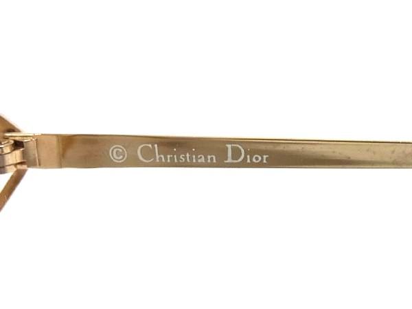 ChristianDior クリスチャンディオール 度入り サングラス メガネ 眼鏡 レディース メンズ ブラック系×ゴールド系 DD1087_画像4