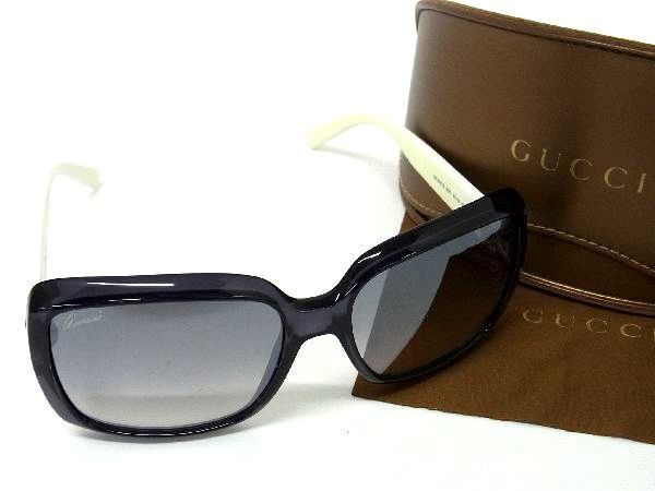 1円 GUCCI グッチ GG 3207/S 9151C 57□16 130 GG柄 サングラス メガネ 眼鏡 レディース メンズ ブラック系 AU2393_画像1