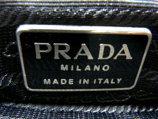 1円 PRADA プラダ テスートナイロン トートバッグ ショルダーバッグ 肩掛けかばん レディース メンズ ブラック系 AV0580_画像6