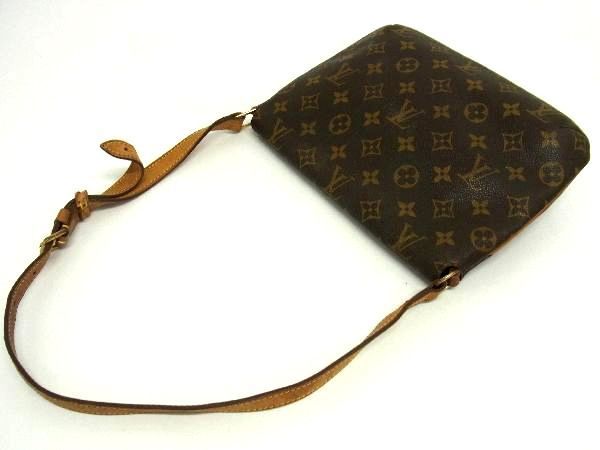 1円 LOUIS VUITTON ルイヴィトン M51257 ミュゼット タンゴ ショート モノグラム ハンドバッグ 肩掛け ショルダー ブラウン系 AT2275_画像3