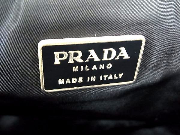 1円 PRADA プラダ テスートナイロン ハンドバッグ トートバッグ メンズ レディース ブルー系 AU2655_画像6