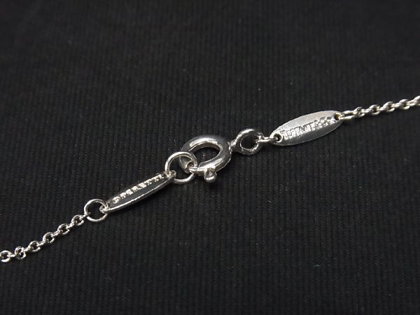 1円 ■美品■ TIFFANY＆Co ティファニー エルサペレッティ オープンハート SV925 ネックレス ペンダント アクセサリー シルバー系 DA4244_画像3