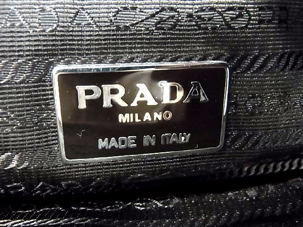 1円 PRADA プラダ テスートナイロン トートバッグ ショルダー メンズ レディース グリーン系 BE7001_画像6