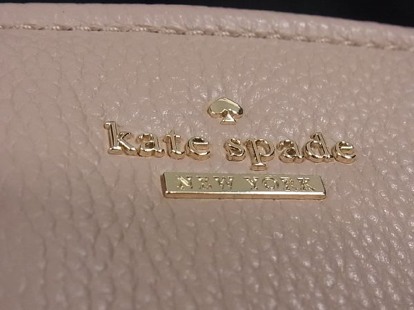 1円 ■極美品■ kate spade ケイトスペード レザー 2WAY トート ハンドバッグ ショルダー 斜め掛けかばん ピンク系 BF4070_画像6