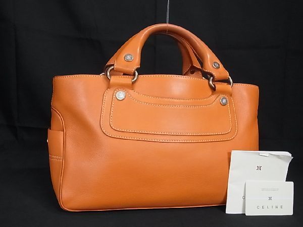 1円 □美品□ CELINE セリーヌ レザー ブギーバッグ レザー