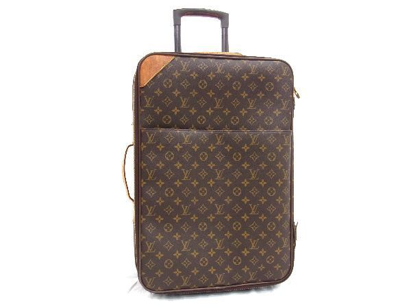 1円 LOUIS VUITTON ルイヴィトン M23294 モノグラム ペガス55 2輪 キャリーバッグ キャリーケース レディース メンズ ブラウン系 CD0164_画像1