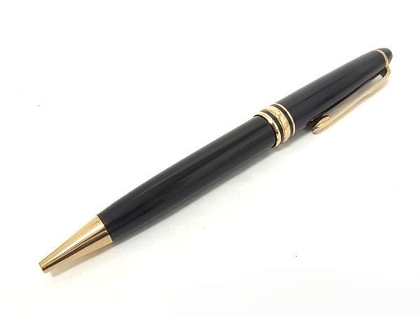 1円 ■美品■ MONT BLANC モンブラン ツイスト式 ボールペン 筆記用具 文房具 ステーショナリー ブラック系 AV1935_画像1