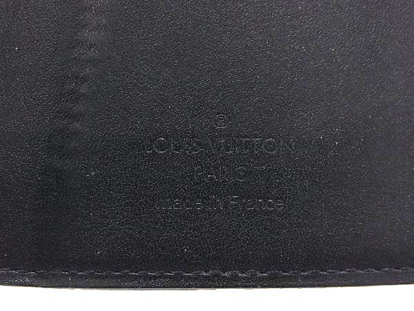 1円 LOUIS VUITTON ルイヴィトン N63012 ダミエアンフィニ オーガナイザー ドゥポッシュ カードケース パスケース ブラック系 BE7424_画像5