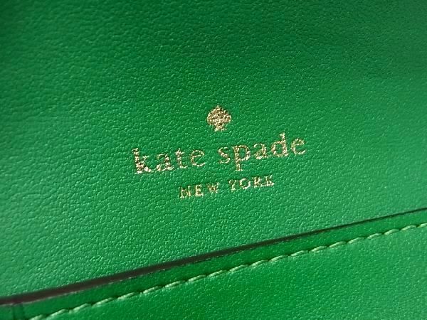 ■新品■未使用■ kate spade ケイトスペード レザー ターンロック 財布 ウォレット 札入れ カード入れ レディース グリーン系 BG3982_画像6