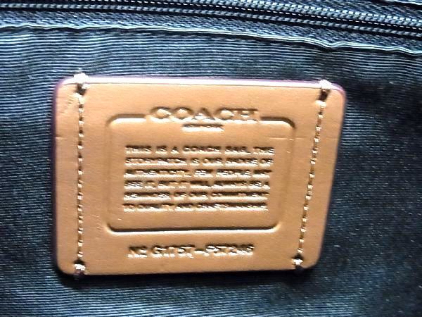 1円 ■極美品■ COACH コーチ F57246 エクスプローデッドレップス キャンバス×レザー トートバッグ ショルダー グレー系 AV1104_画像6