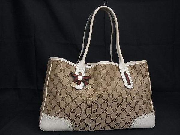 1円 □美品□ GUCCI グッチ 163805 002404 プリンシー シェリーライン