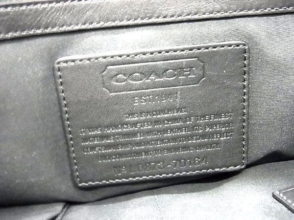 1円 ■美品■ COACH コーチ ミニシグネチャー ナイロン×レザー 2WAY ハンドバッグ ショルダー ビジネスバッグ ブラック系 AV0889_画像6