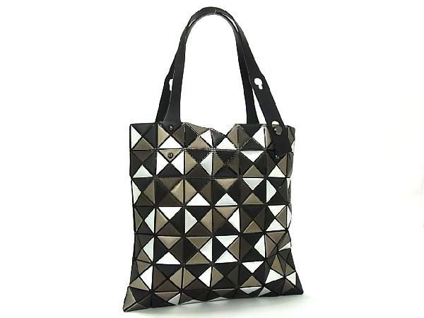 ■新品■未使用■ BAO BAO ISSEY MIYAKE バオバオイッセイミヤケ ルーセント プラチナムミックス PVC ハンドバッグ ブラック系 AS3753