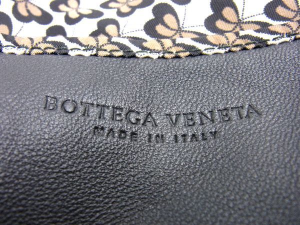 ■極美品■ BOTTEGA VENETA ボッテガヴェネタ イントレチャート レザー リバーシブル バタフライ トートバッグ ブラック系 BG4934_画像8