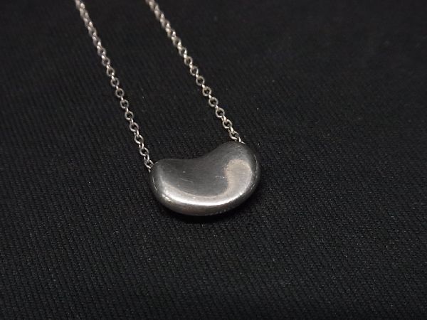 1円 ■美品■ TIFFANY＆Co ティファニー エルサペレッティ ビーズ SV925 ネックレス ペンダント アクセサリー シルバー系 AL9609_画像2