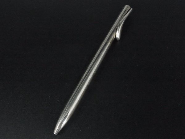 1円 TIFFANY＆Co ティファニー エルサペレッティ ティアドロップ SV925 ツイスト式 ボールペン 筆記用具 シルバー系 BG4732_画像1