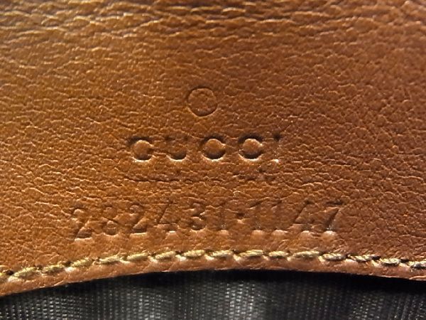 1円 ■極上■本物■ GUCCI グッチ 282431 コンチネンタル パイソン 二つ折り 長財布 ウォレット レディース ブラウン系 EA1682S1_画像6